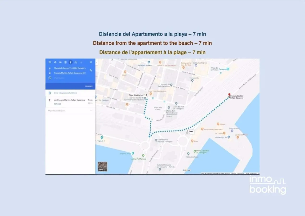 Inmobooking Tarraco Mar タラゴナ アパート